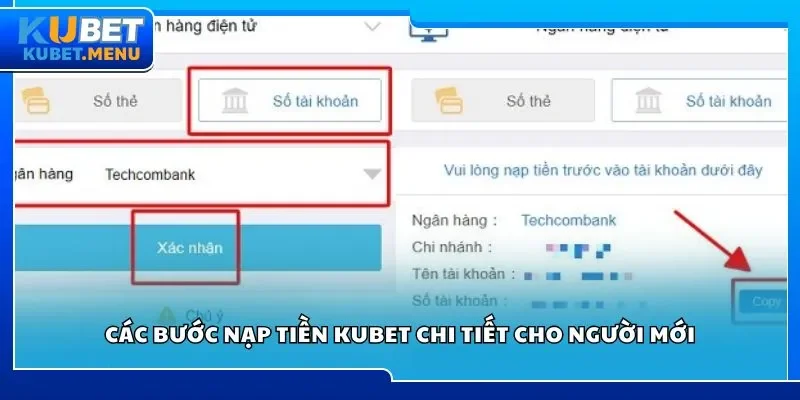 Các bước nạp tiền Kubet chi tiết cho người mới